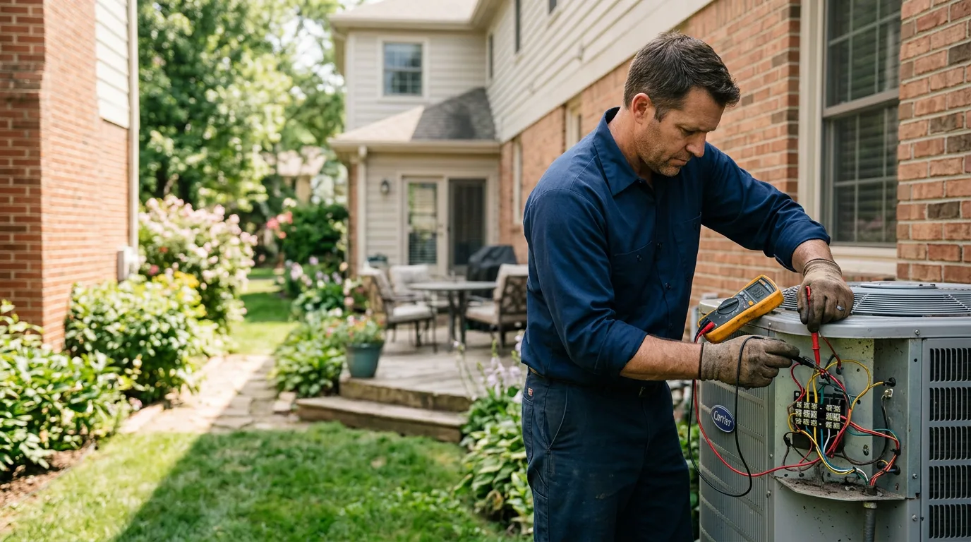 HVAC technician working near Sheppton, PA